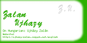 zalan ujhazy business card