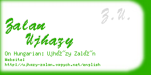 zalan ujhazy business card